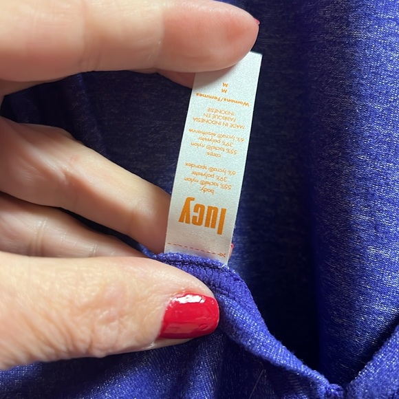 Purple Lucy backless workout top - Picture 3 of 4